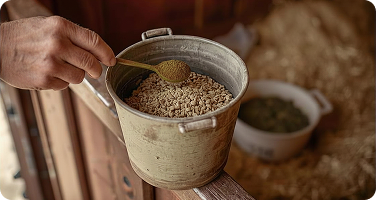 Measure the correct dose for your horse's size